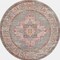 Homeroots 5 ft. Round Gray & Gold Medallion Area Rug 385269 - alternate 7